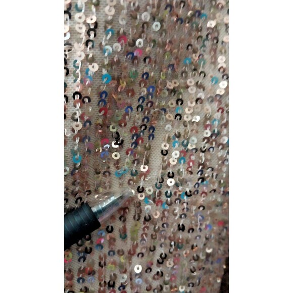 Vintage Judith March Sequin Jacket Blazer Champagne Size Large Womens - Picture 10 of 10